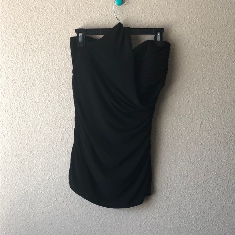 Black one shoulder blouse